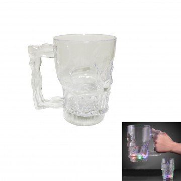 20oz Flashing LED Big Skull Mug